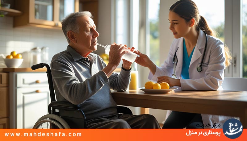 مراقبت-از-بیمار-مبتلا-به-دیسفاژی-در-خانه-توسط-متخصص