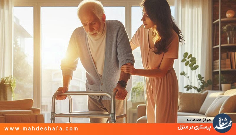 همراهی-خانواده-در-روند-بهبودی-بیمار-سکته-مغزی-در-منزل